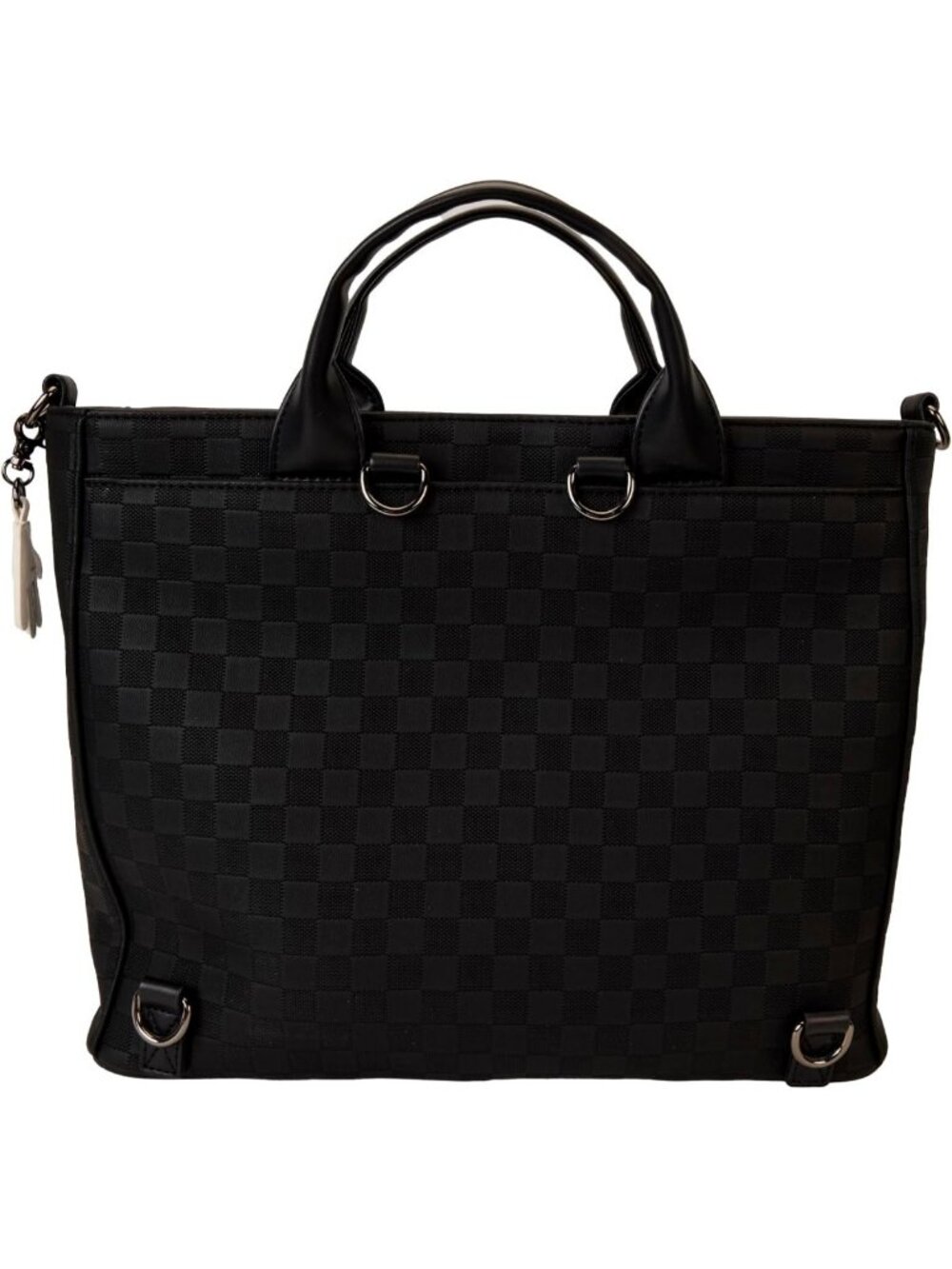 Checkered Texture Mickey Mouse Convertible Backpack & Tote Bag - Stylish - Picture 6 of 6
